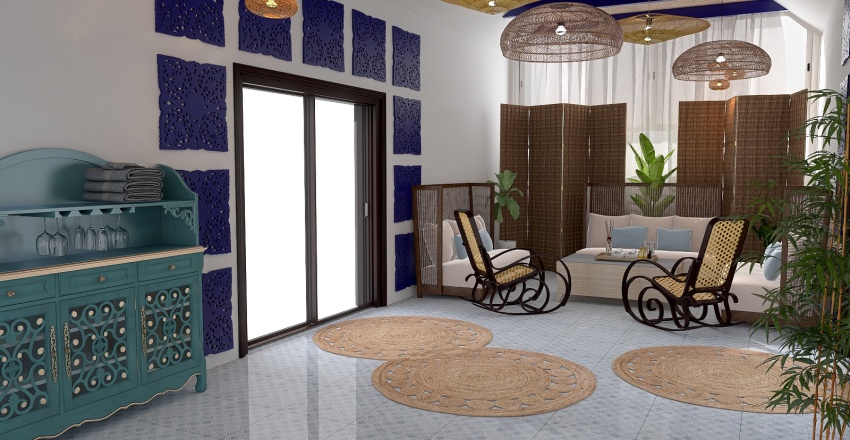 lounge area in the spa 3d design renderings