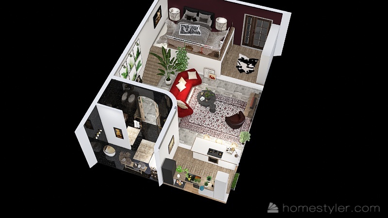 #EmptyRoomContest-Guest self contained space 3d design picture 102.76