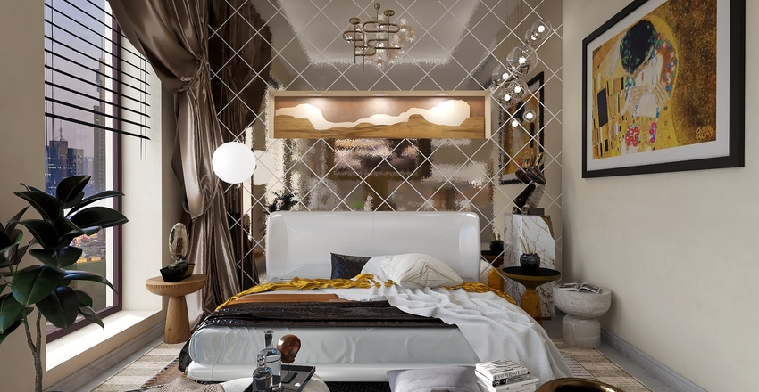 #EmptyRoomContest-Bold Neutral Interior Design Render