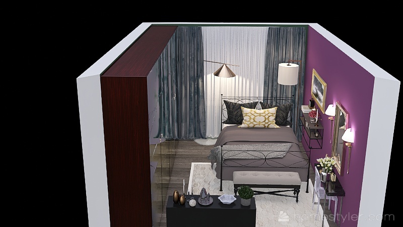 Modern Glamour Bedroom 3d design picture 19.72