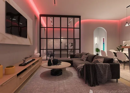 #EmptyRoomContest- Warm Apartment Design Rendering
