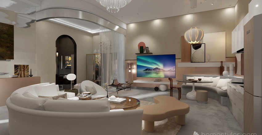 #EmptyRoomContest-Bold Neutral Interior Design Render