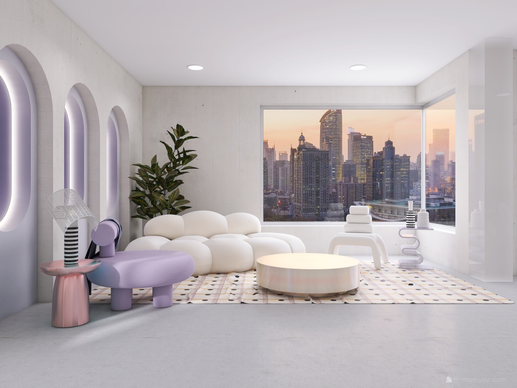 Monday of Lavender WarmTones 3d design renderings