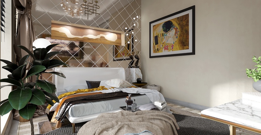 #EmptyRoomContest-Bold Neutral Interior Design Render