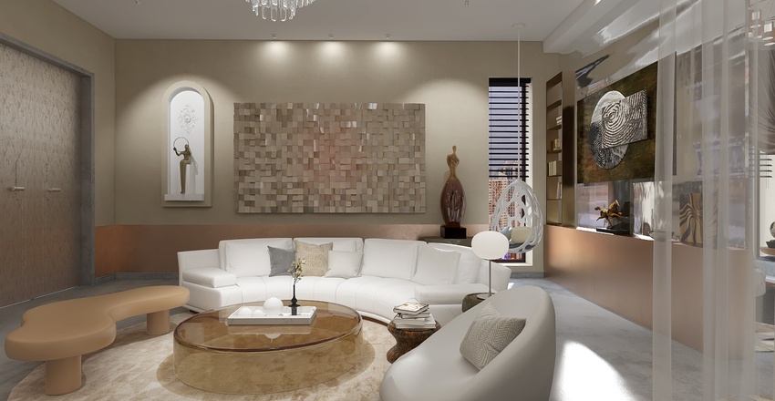 #EmptyRoomContest-Bold Neutral Interior Design Render
