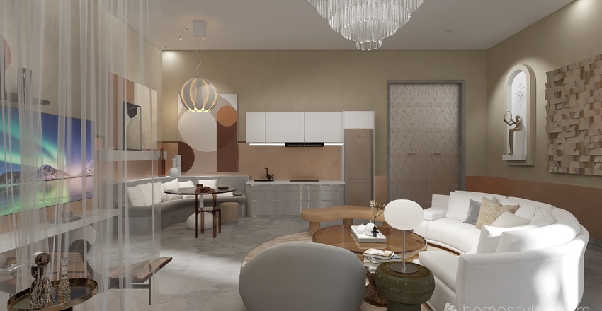 #EmptyRoomContest-Bold Neutral Interior Design Render