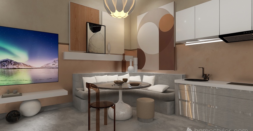 #EmptyRoomContest-Bold Neutral Interior Design Render