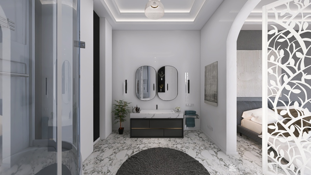 #EmptyRoomContest- Grey House JACCOR 3d design renderings