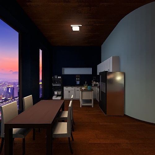 #EmptyRoomContest-ocean blue 3d design renderings