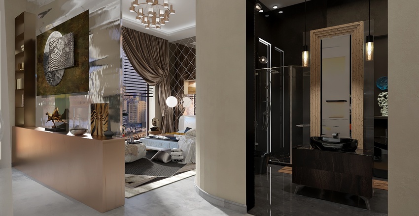 #EmptyRoomContest-Bold Neutral Interior Design Render