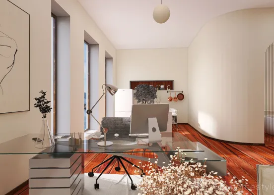 #EmptyRoomContest-studio apartment Design Rendering