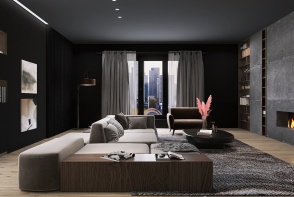 black apartment Design Rendering
