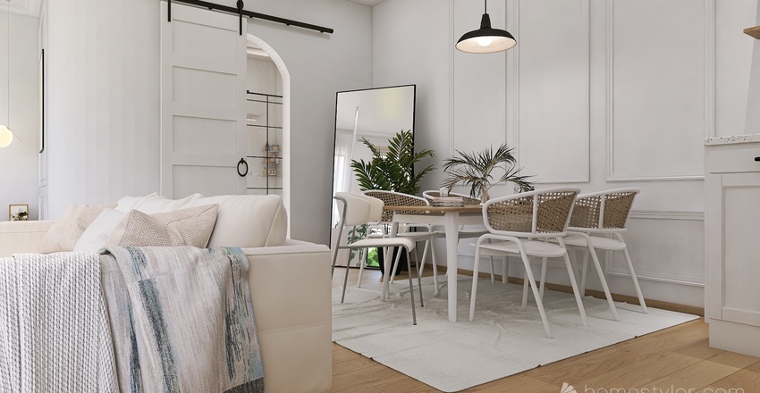 #EmptyRoomContest - The WHITE apartment Interior Design Render