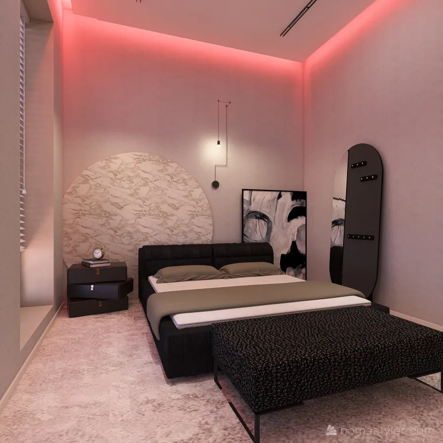 #EmptyRoomContest- Warm Apartment 3d design renderings
