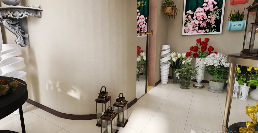 #EmptyRoomContest-Gift and Flower shop 3d design renderings