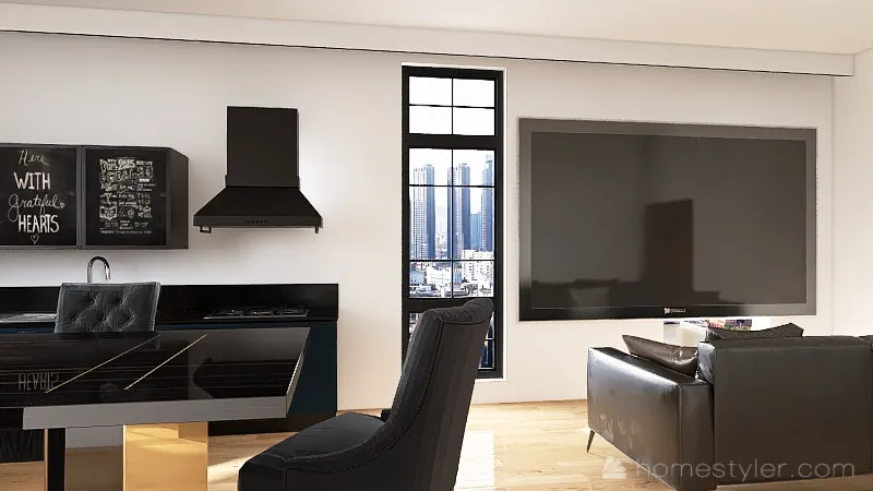 30'x30' Apartment Design 3d design renderings