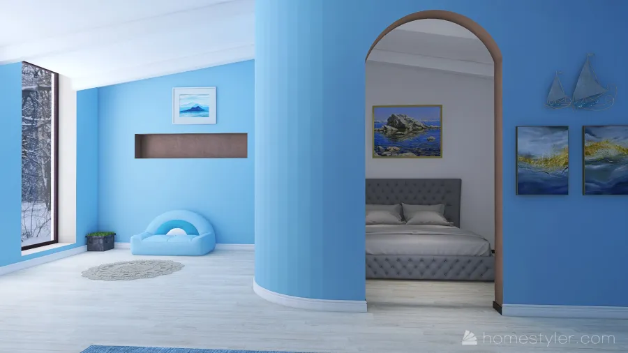 #EmptyRoomContest-- under the ocean 3d design renderings
