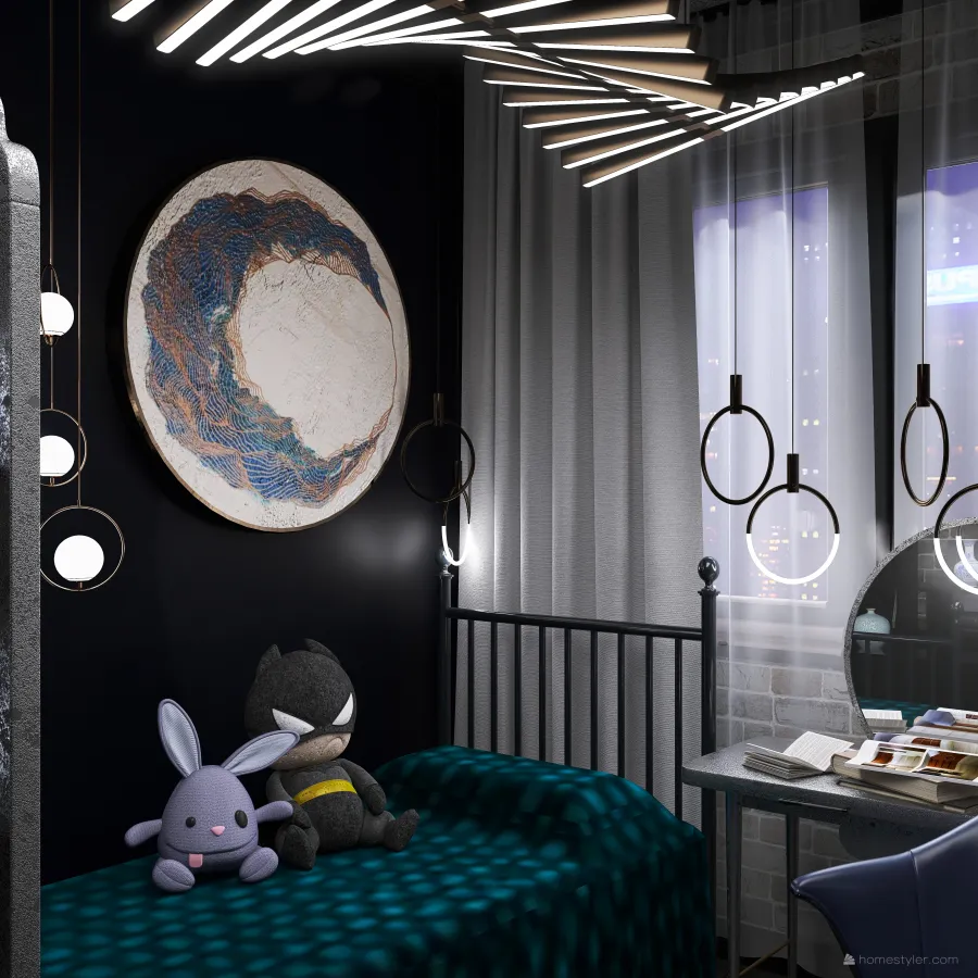 Комната спальня 3d design renderings