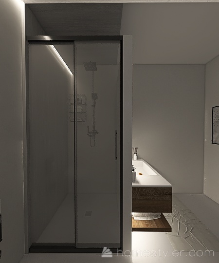 bathroom upstairs v2 3d design renderings