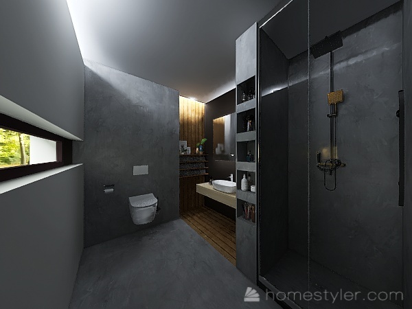 batroom upstairs v3 3d design renderings
