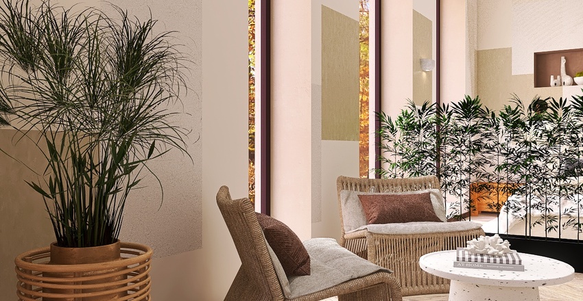 Living & Dining & Bedroom 3d design renderings