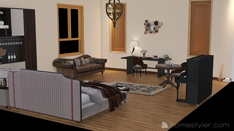 #AmericanRoomContest_Country House 3d design picture 45.18