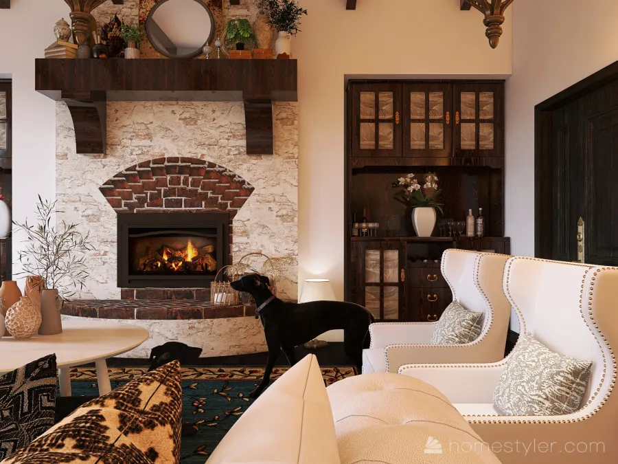 #AmericanRoomContest-Livingroom 3d design renderings