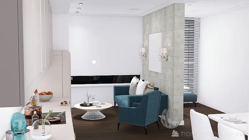 Luxury mieszkanie 3d design renderings