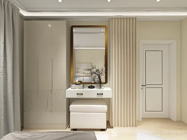 Airy Bedroom 3d design renderings