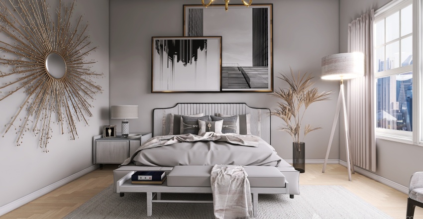 #AmericanRoomContest_American Bedroom 3d design renderings