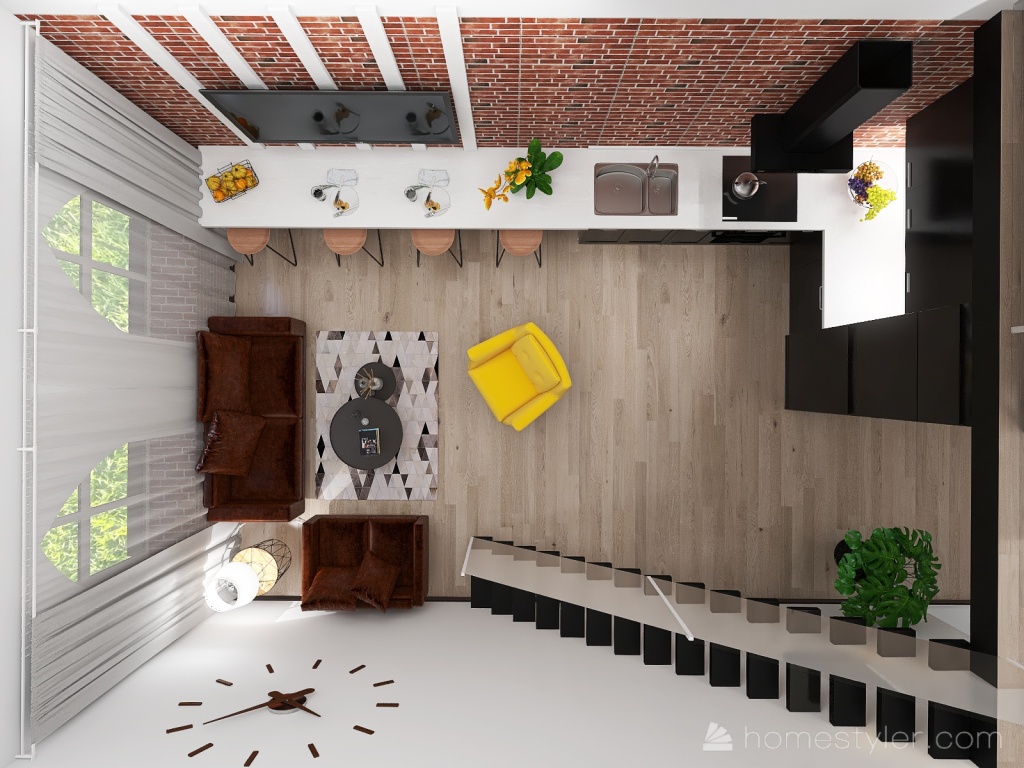 adaptation of the distillery to the loft 3d design renderings