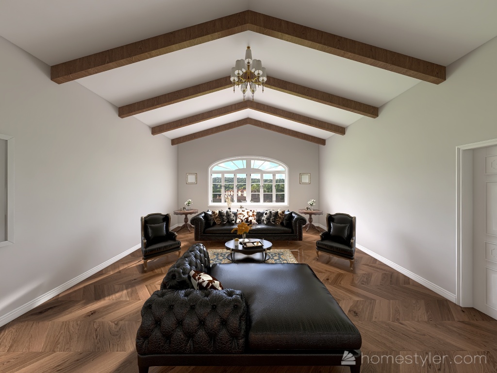 #AmericanRoomContest American Style Living Room 3d design renderings