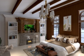 #AmericanRoomContest- Dream Luxury Bedroom Design Rendering
