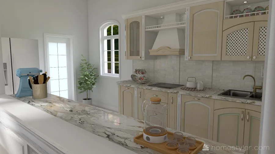 #AmericanRoomContest-English Cottage 3d design renderings