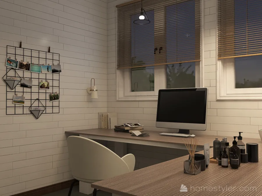 #AmericanRoomContest- chill study room 3d design renderings