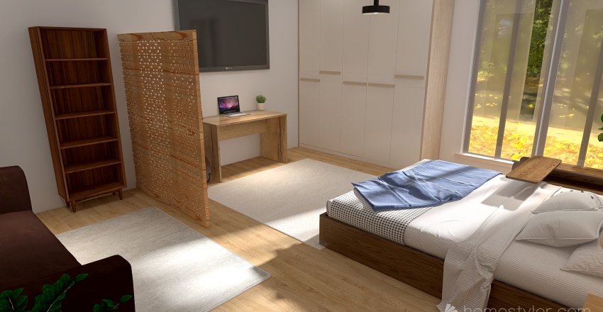 Low Cost room 5x5 mts 3d design renderings