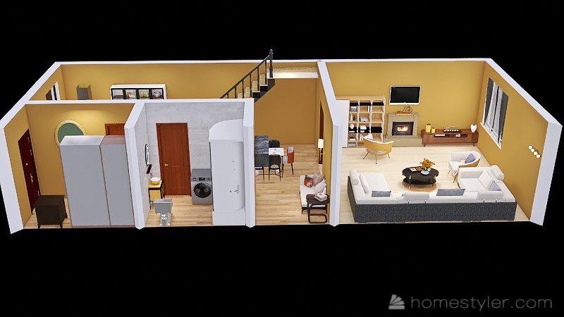 house completed 3d design renderings
