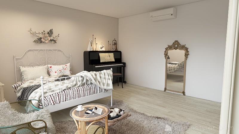 a rustic style bedroom 2021-11-20 3d design renderings