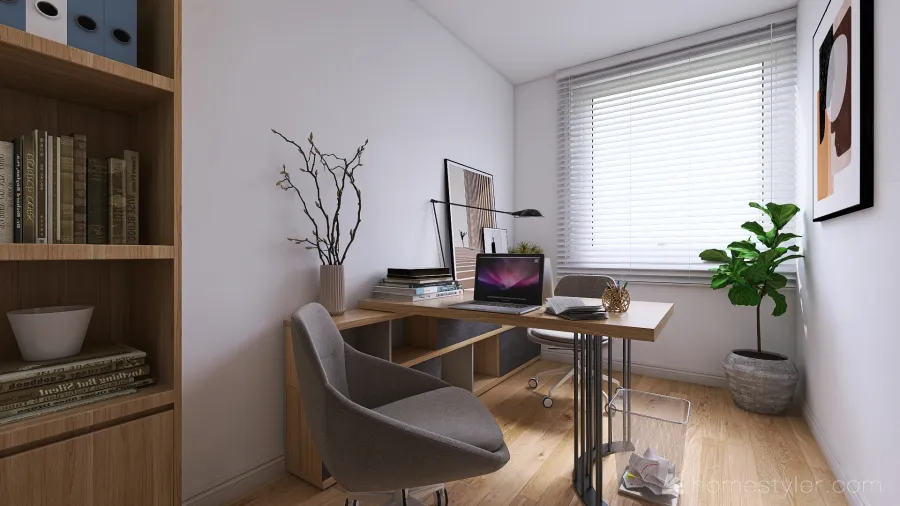 Panel lakás fiatal párnak 3d design renderings