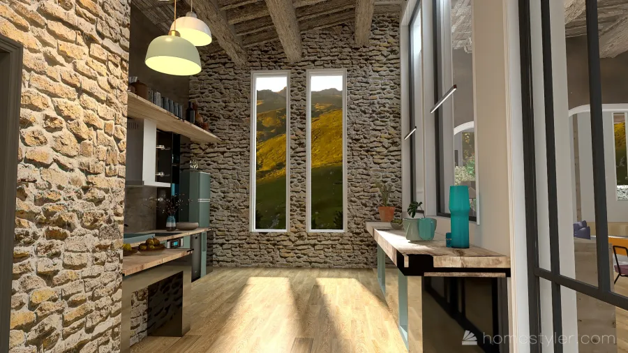 Rustic Bastide renovée en Garrigue 3d design renderings
