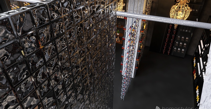 #AmericanStyleRoom - wine loft 3d design renderings