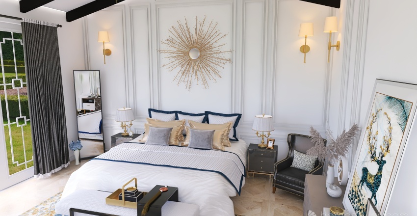 #AmericanRoomContest The Bedroom 3d design renderings