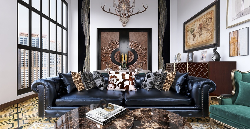 #AmericanRoomContest_YuliyaP Interior Design Render