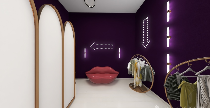 Dressing Room 3d design renderings