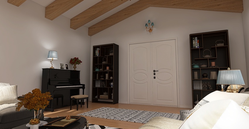 #AmericanRoomContest Living Room Interior Design Render