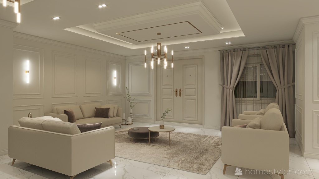 Design with a New Classic style 3d design renderings