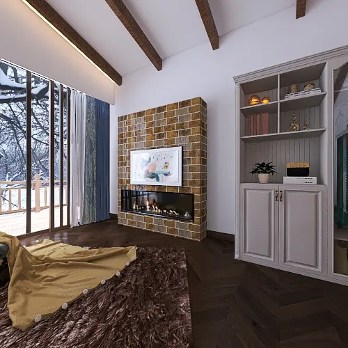 #AmericanRoomContest - A special place for two 3d design renderings