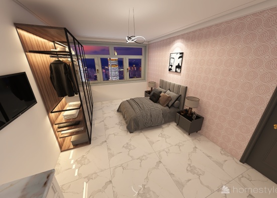 Bed Room Ahmed Hamam Design Rendering