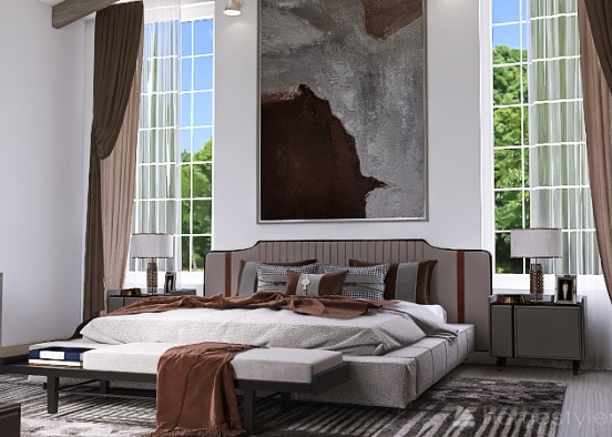 #AmericanRoomContest-Bedroom Design Rendering
