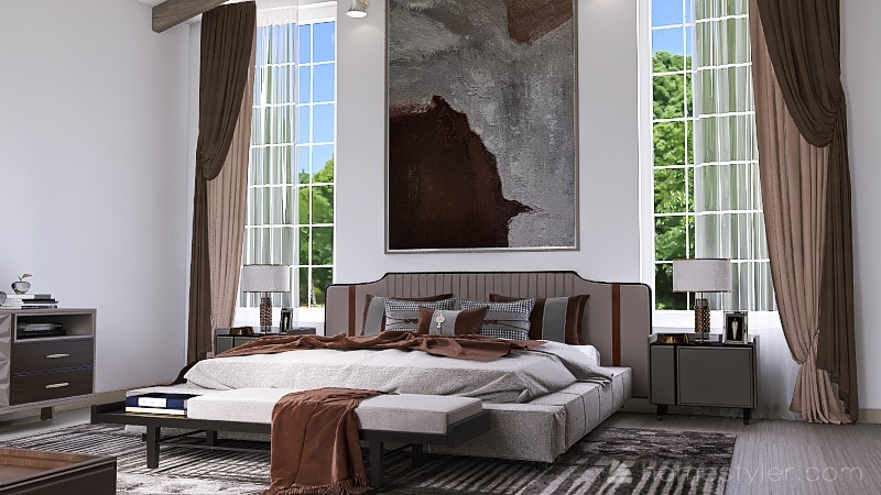 #AmericanRoomContest-Bedroom 3d design renderings